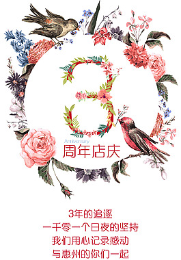 周年店慶海報