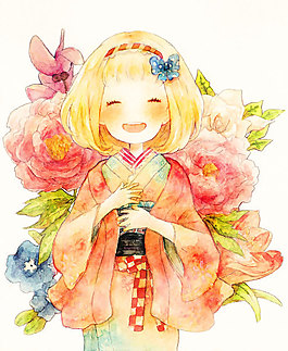 水彩人物