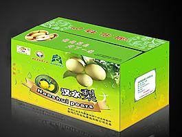 梨包裝 (注展開圖)圖片模板下載