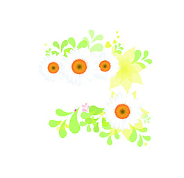 清新花朵菊花背景素材
