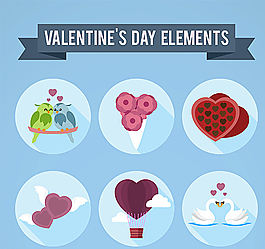 圓形情人節(jié)圖標(biāo)圖片