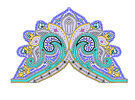 復古 花紋 清新 插畫