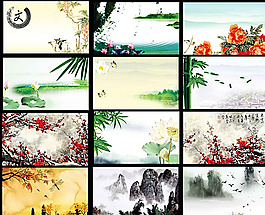 中國(guó)風(fēng)名片模板圖片