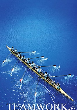 團隊拼搏海報