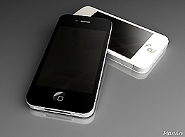 蘋果手機3D模型iphone4圖片