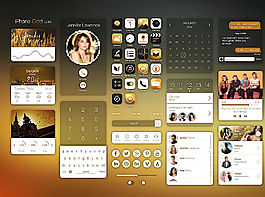 iphone金色模板图片