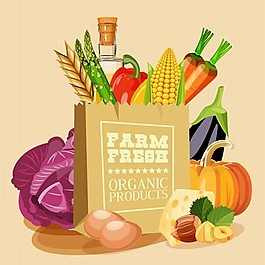 購(gòu)物袋里的食材