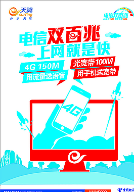 电信双百兆图片
