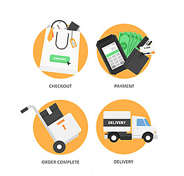 4款精美電子商務圖標