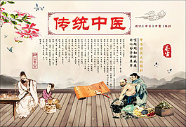传统中医宣传海报素材