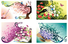 繽紛花朵