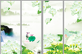 花纹移门图片