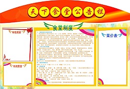 食堂公告欄