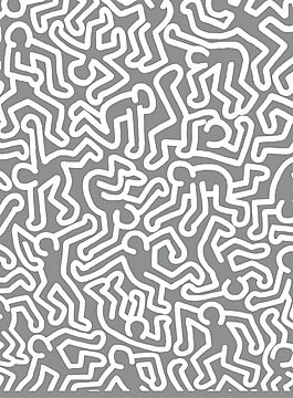 矢量人體圖 多樣人體動作圖案 背景圖