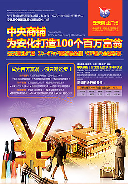 服飾廣場招募海報