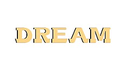 DREAM   餅干 藝術(shù)字體