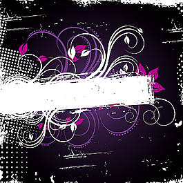 矢量花紋邊框背景底紋圖片