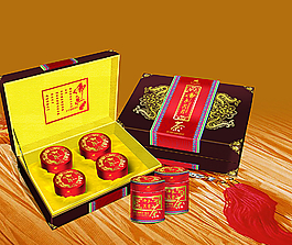 佛泉苦蕎茶高檔包裝盒設計圖片