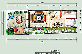 室內彩色平面圖圖片