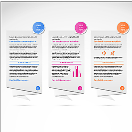 折纸矢量标签图片