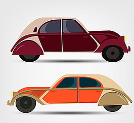 復(fù)古車輛設(shè)計(jì)矢量素材圖片
