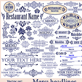 歐式花紋背景底紋設(shè)計(jì)矢量素材圖片