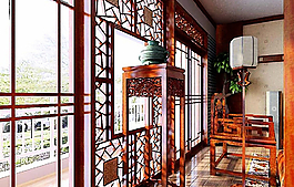 中式施工圖及效果圖圖片