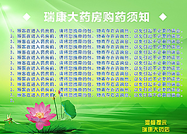 藥房須知海報圖片