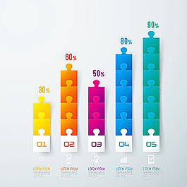 彩色商務(wù) 信息圖表圖片
