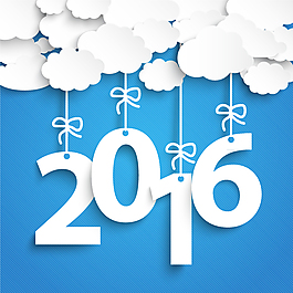 2016云朵掛飾矢量素材