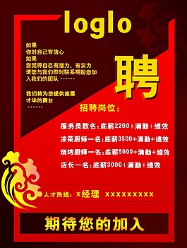 飯店招聘
