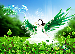 帶翅膀的女人圖片