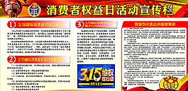 消費者權益日活動宣傳展板圖片