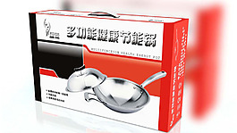 炒鍋包裝(展開圖)圖片模板下載