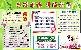 學校展板  書香溢校園圖片