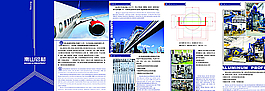 藍色調公司宣傳冊圖片