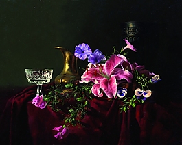 油畫花卉