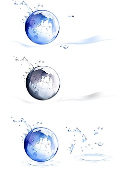 藍色水晶地球