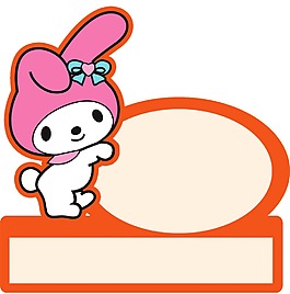 兔子桌貼