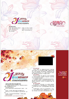 周年庆宣传折页PSD模板