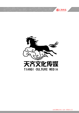 天齊文化傳媒logo