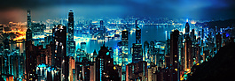 繁華都市背景