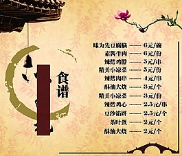 飯店手持菜單