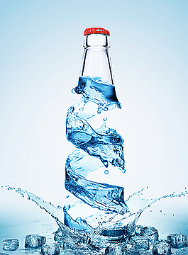 創(chuàng)意礦泉水玻璃瓶圖片
