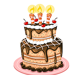 美味巧克力生日蛋糕圖片