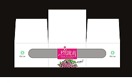 盒子展開分層圖圖片