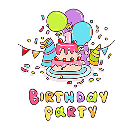 清新生日賀卡