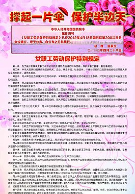 婦女保護展架