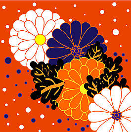 抽象雛菊菊花花卉