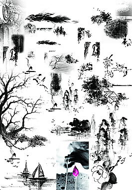 古典水墨畫圖片